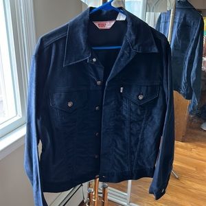 Levi’s Corduroy Dark Navy Blue Jacket size 42 vintage